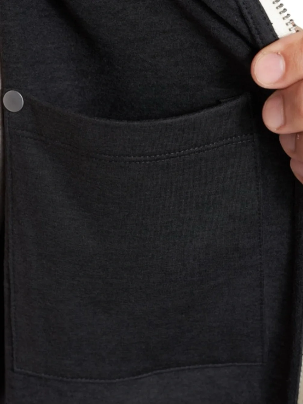 Vuori Coronado Hoodie Black Heather Full Zip DreamKnit Size XL - Picture 5 of 10